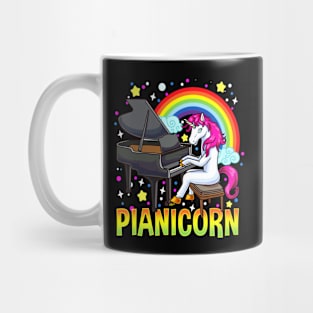 Pianicorn Funny Gift For Piano Playing Unicorn Lover Mug